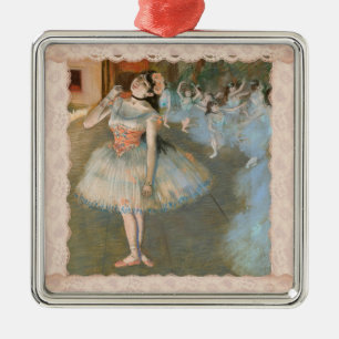 Ornamento De Metal Edgar Degas, o Dançarino das Estrelas com Trim La