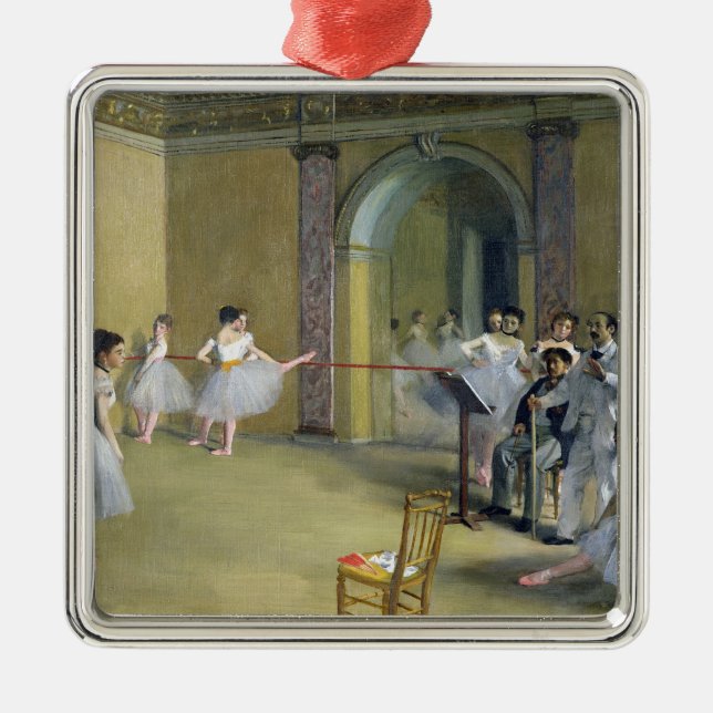 Ornamento De Metal Edgar Degas | o vestíbulo da dança (Frente)