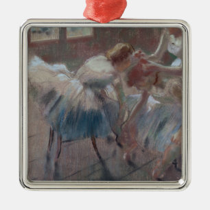 Ornamento De Metal Edgar Degas três dançarinos que preparam-se pa