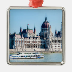 Ornamento De Metal Edifício do Parlamento húngaro na cidade de Budape