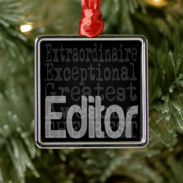 Ornamento De Metal Editor Extraordinário (Árvore)