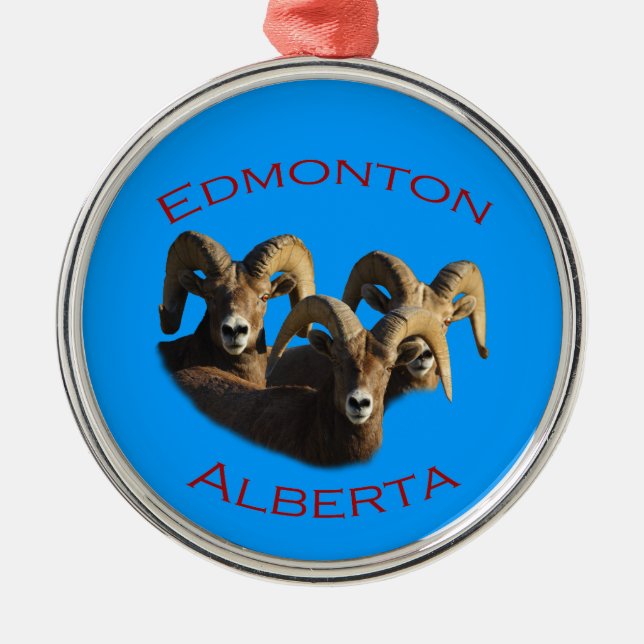 Ornamento De Metal Edmonton, Alberta (Frente)