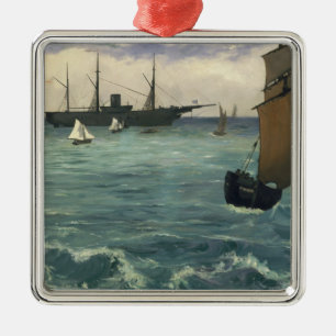 Ornamento De Metal Edouard Manet o Kearsarge em Boulogne