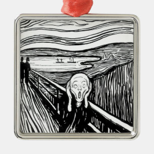 Ornamento De Metal Edvard Munch - A litografia do Gritar
