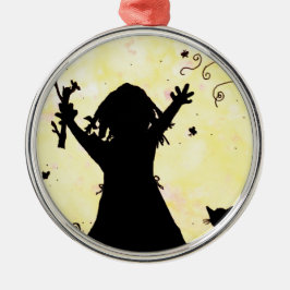 Ornamento De Metal Ela Sonha com Magia na Lua