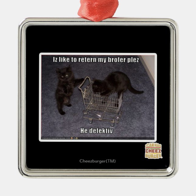 Ornamento De Metal Ele defectiv (Frente)