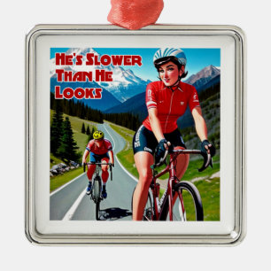 Ornamento De Metal Ele é mais lento do que parece um ciclismo cruel