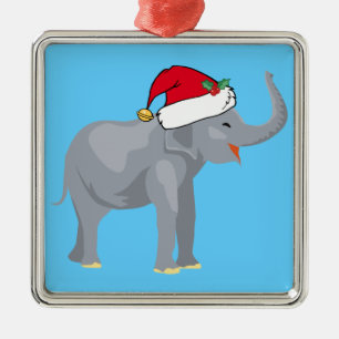 Ornamento De Metal Elefante do Natal