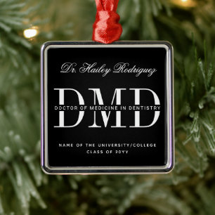 Ornamento De Metal Elegante DMD Doutor em Medicina em Odontologia Gra
