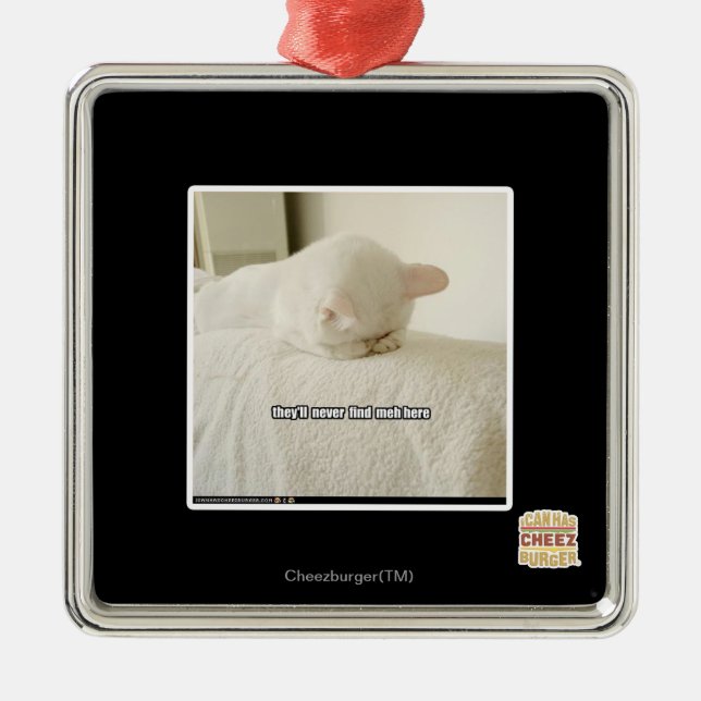 Ornamento De Metal eles nunca vão me encontrar aqui (Frente)