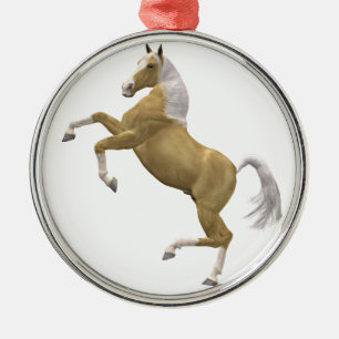 Ornamento De Metal Elevando o cavalo