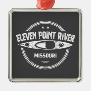 Ornamento De Metal Eleven Point River Missouri Kayaking