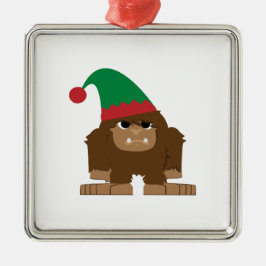 Ornamento De Metal Elf de Natal Bonito Sasquatch