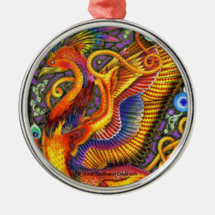 Ornamento De Metal Elipharon Premium Round Ornament