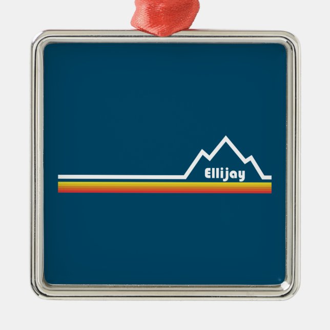 Ornamento De Metal Ellijay Georgia (Frente)