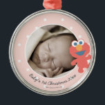 Ornamento De Metal Elmo | Primeiro Natal do bebê - Adicione o seu nom<br><div class="desc">É o rosto do bebê Elmo! Itens de decoração de quarto; não um brinquedo. © 2014 Sesame Workshop. www.sesamestreet.org</div>
