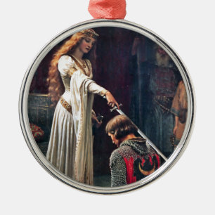 Ornamento De Metal Elogios por Edmund Blair Leighton