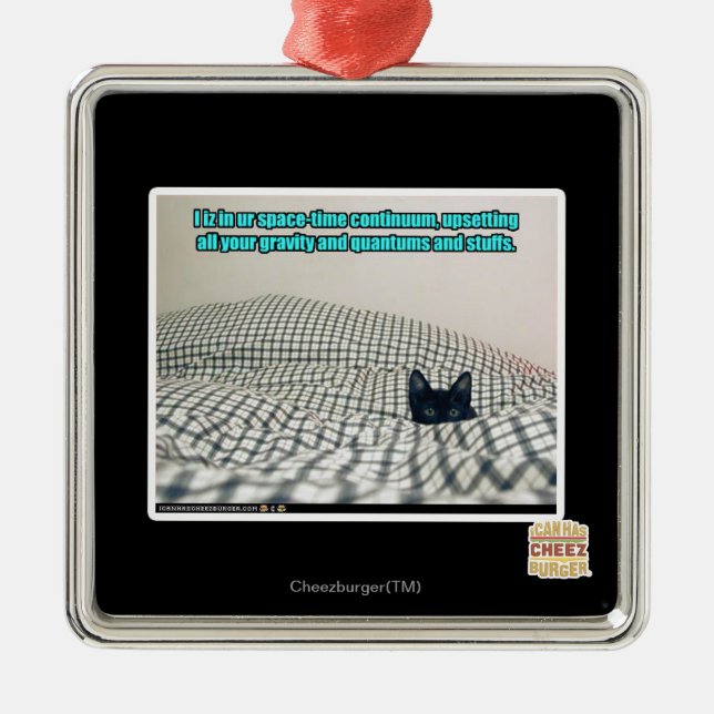 Ornamento De Metal Em nosso Continuidade de Tempo de Espaço (Frente)