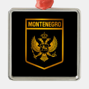 Ornamento De Metal Emblem Montenegro