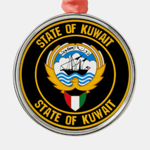 Ornamento De Metal Emblema da Ronda do Kuwait