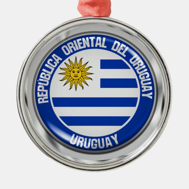 Ornamento De Metal Emblema da volta do Uruguai (Frente)