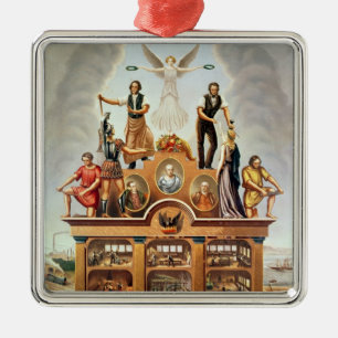 Ornamento De Metal Emblema de comércio da sociedade amalgamada