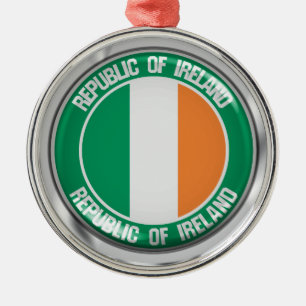 Ornamento De Metal Emblema Redondo da Irlanda