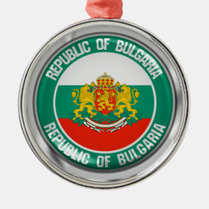 Ornamento De Metal Emblema redondo de Bulgária