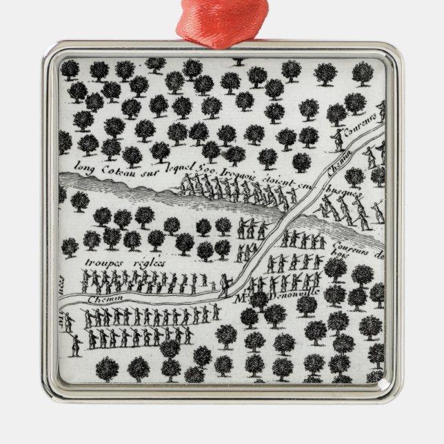 Ornamento De Metal Emboscada do Iroquois (Frente)