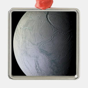 Ornamento De Metal Enceladus, lua de Saturno