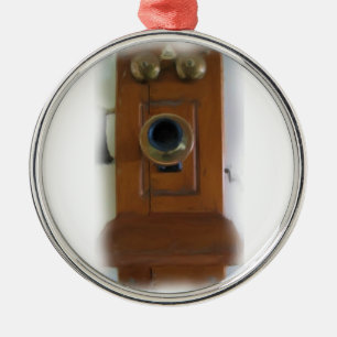 Ornamento De Metal Encomenda telefônica Vintage