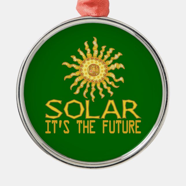 Ornamento De Metal Energia solar (Frente)