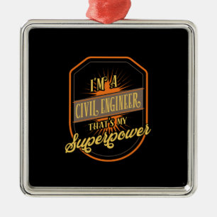 Ornamento De Metal Engenheiro Civil