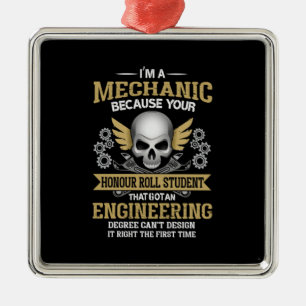 Ornamento De Metal Engenheiro Eu Sou Uma Engenharia Mecânica
