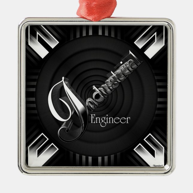 Ornamento De Metal Engenheiro industrial Deco Flare (Frente)