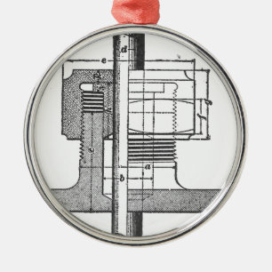 Ornamento De Metal Engenheiro mecânico antigo da ferramenta