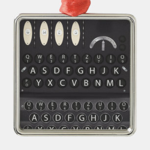 Ornamento De Metal Enigma Machine