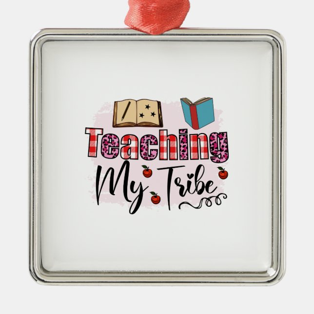 Ornamento De Metal Ensinando minha tribo (Frente)