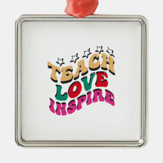 Ornamento De Metal Ensinar Amor