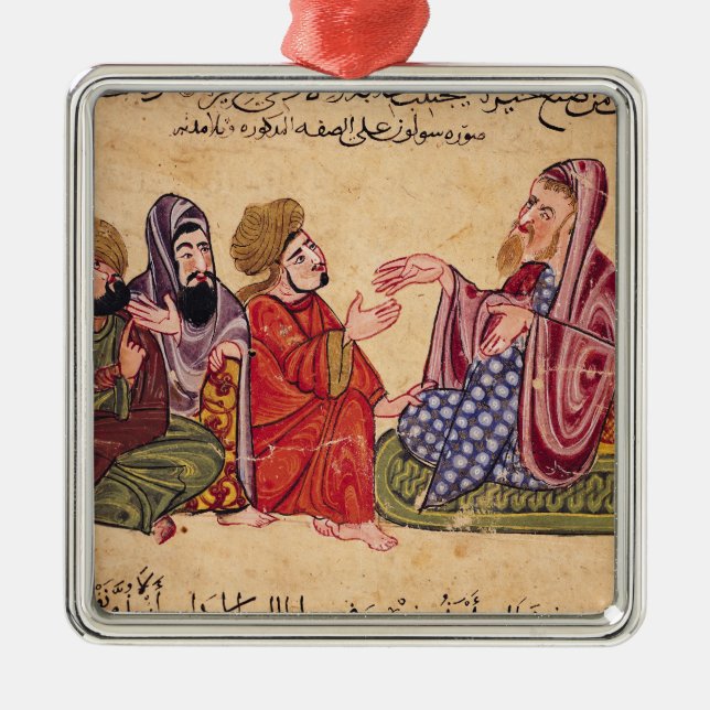 Ornamento De Metal Ensino do Solon (Frente)