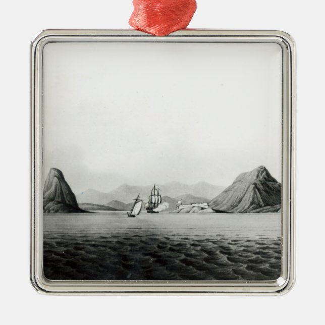 Ornamento De Metal Entrada do porto de Rio de Janeiro (Frente)