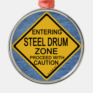 Ornamento De Metal Entrando na Zona do Tambor de Aço