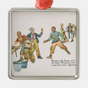 Ornamento De Metal Entre as horas de 7 e 8 A M.