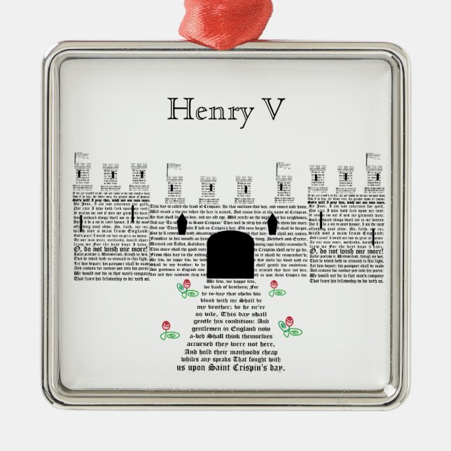 Ornamento De Metal Envio Henry V (Frente)