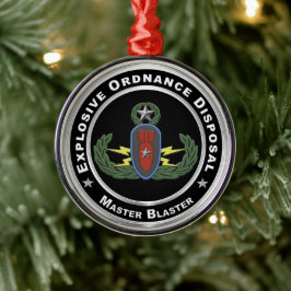 Ornamento De Metal EOD Natal