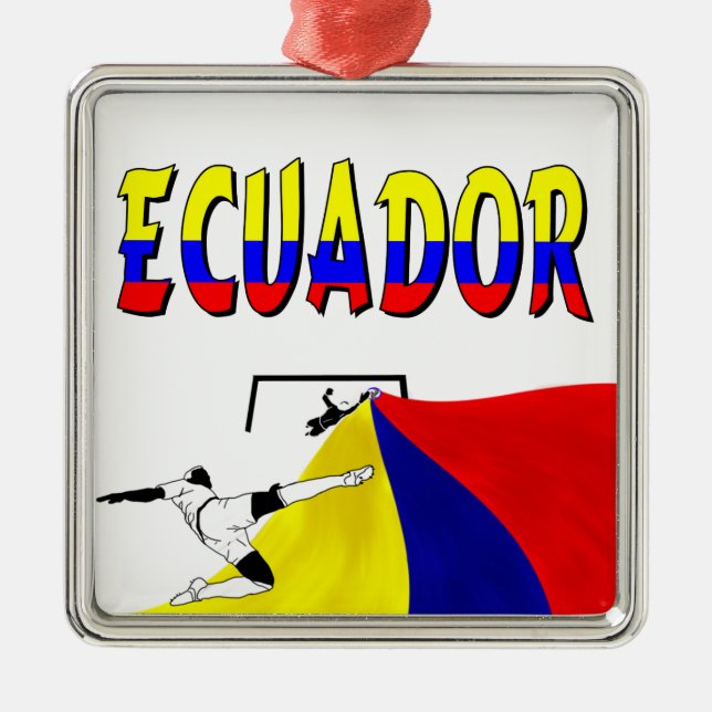 Ornamento De Metal Equador (Frente)