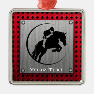 Ornamento De Metal Equestrian. de alumínio escovado falso