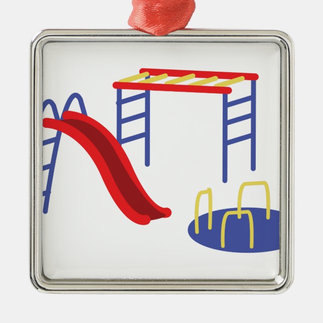 Ornamento De Metal Equipamento do campo de jogos (Frente)