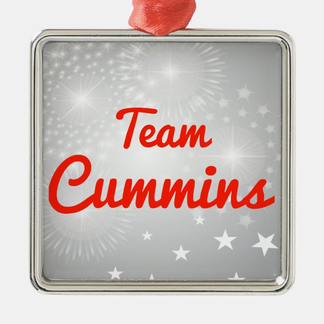 Ornamento De Metal Equipe Cummins (Frente)