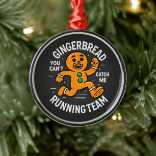 Ornamento De Metal Equipe de corrida de biscoito de gengibre